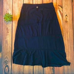 Navy Athleta Crescendo Skirt Asymmetrical Knit XS